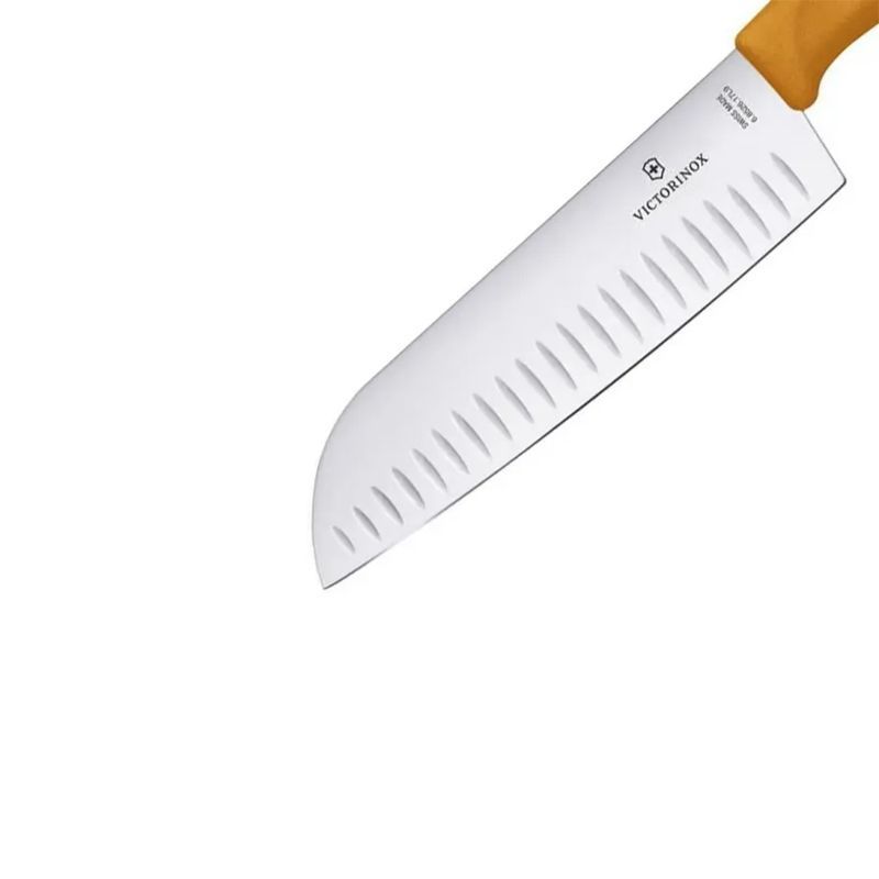 Кухонний ніж Victorinox SwissClassic Santoku 6.8526.17L9B помаранчевий