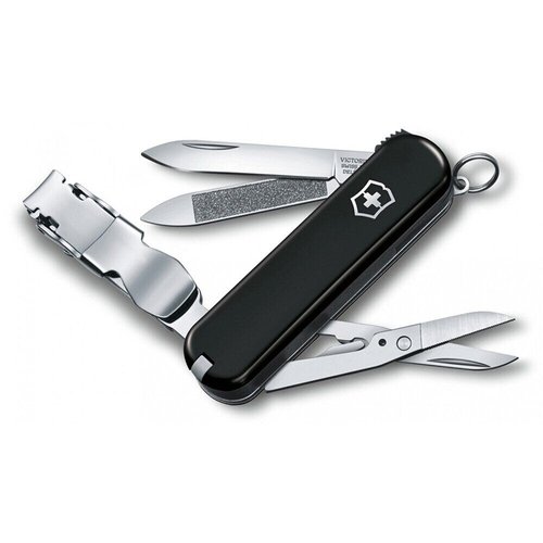 Складаний ніж-брелок Victorinox Nail Clip 580 без упаковки 0.6463.3L19 (Чорний)