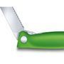 Кухонний ніж Victorinox SwissClassic Foldable Paring 6.7836.F4B зелений