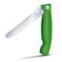 Кухонний ніж Victorinox SwissClassic Foldable Paring 6.7836.F4B зелений