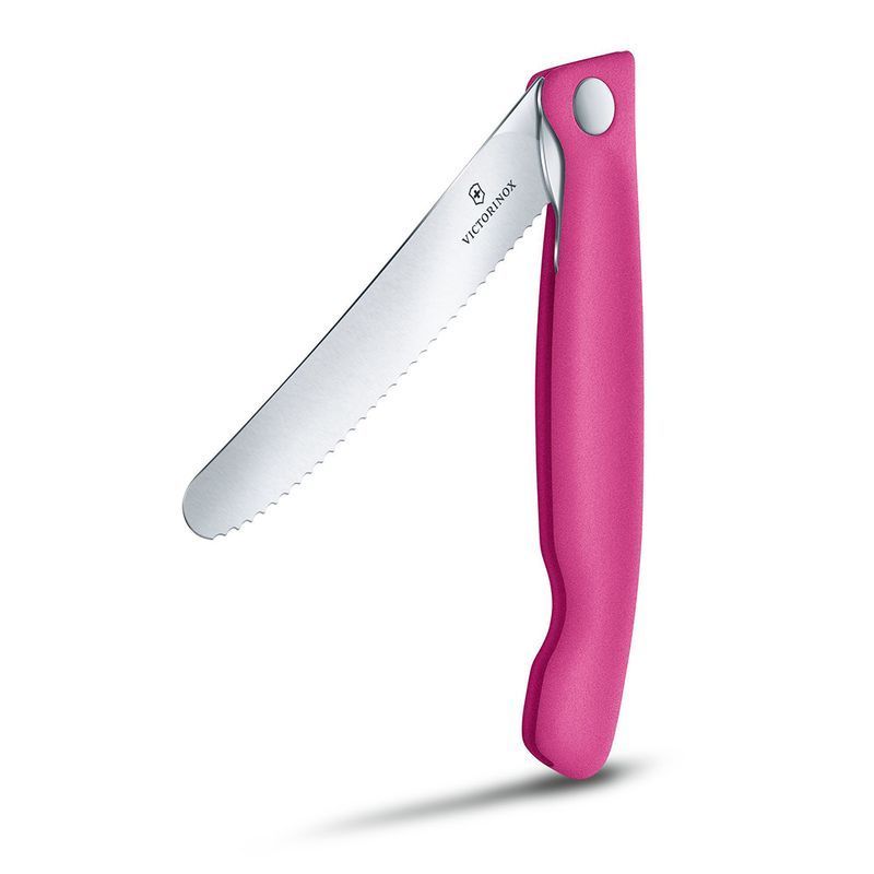 Кухонний ніж Victorinox SwissClassic Foldable Paring 6.7836.F5B рожевий