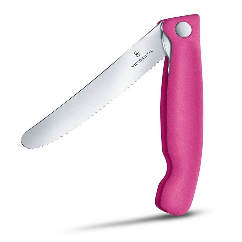 Кухонний ніж Victorinox SwissClassic Foldable Paring 6.7836.F5B рожевий