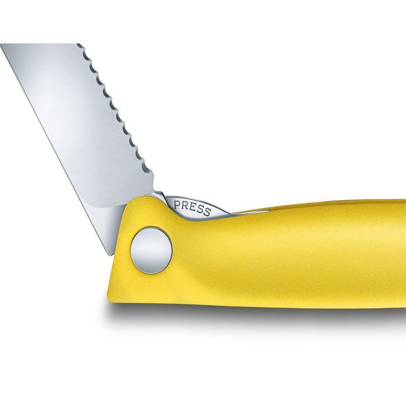 Кухонний ніж Victorinox SwissClassic Foldable Paring 6.7836.F8B жовтий