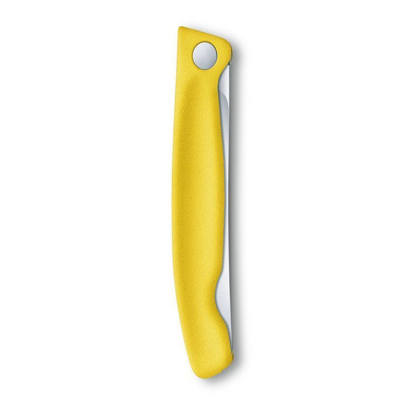 Кухонний ніж Victorinox SwissClassic Foldable Paring 6.7836.F8B жовтий