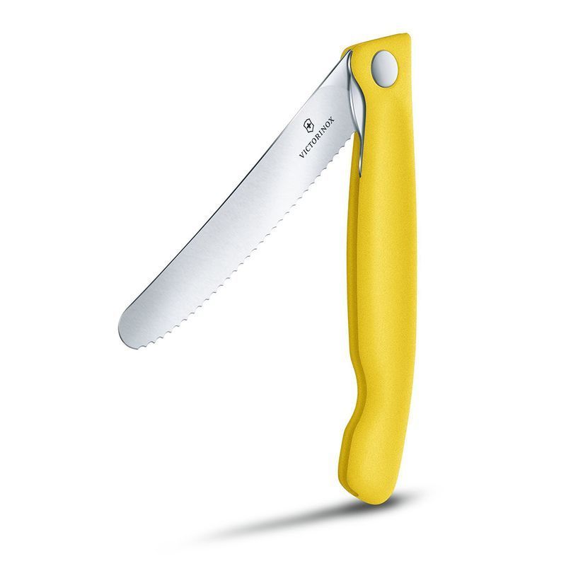 Кухонний ніж Victorinox SwissClassic Foldable Paring 6.7836.F8B жовтий