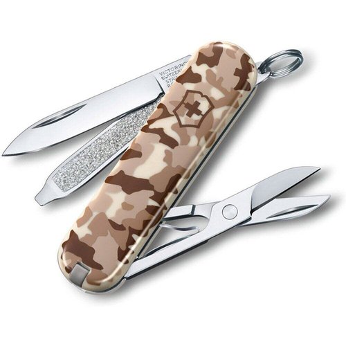 Складаний ніж-брелок мініатюрний Victorinox Classic SD 0.6223.941 (Бежевий камуфляж)