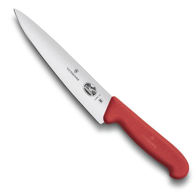 Кухонный нож Victorinox Fibrox Carving 5.2001.19 красный