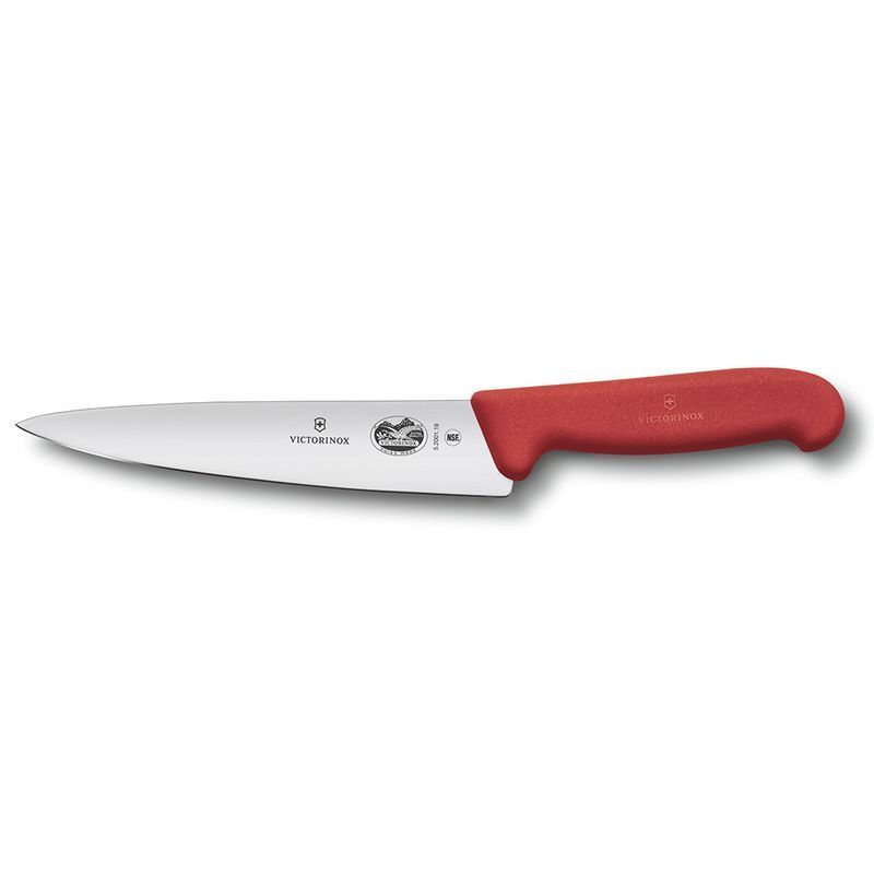 Кухонный нож Victorinox Fibrox Carving 5.2001.19 красный