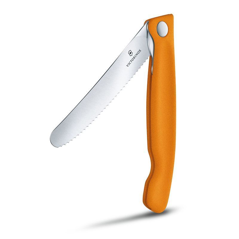 Кухонний ніж Victorinox SwissClassic Foldable Paring 6.7836.F9B помаранчевий