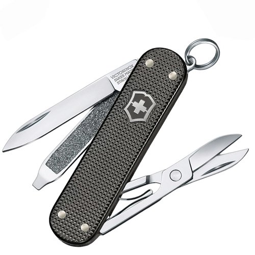 Складаний ніж-брелок мініатюрний Victorinox Classic SD ALOX Limited Edition 0.6221.L22 (Сірий)