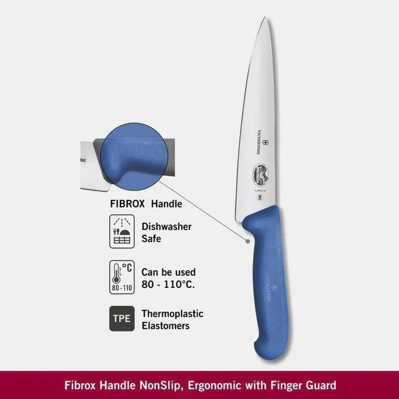 Кухонный нож Victorinox Fibrox Carving 5.2002.19 синий