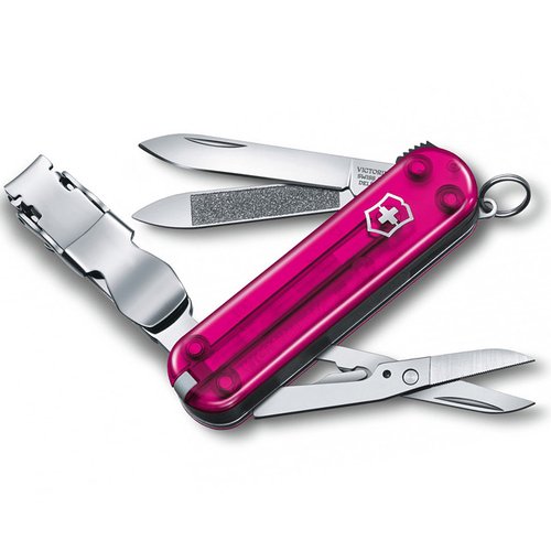 Складаний ніж-брелок Victorinox Nail Clip 580 0.6463.T5 (Рожевий)