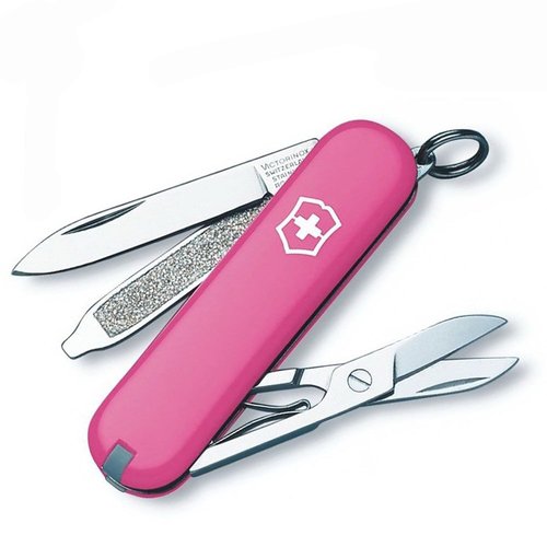 Складаний ніж-брелок мініатюрний Victorinox Classic SD 0.6223.941 (Рожевий)