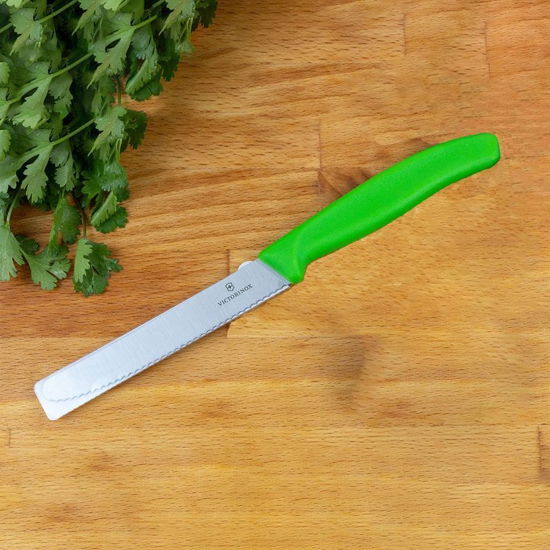 Кухонний ніж Victorinox SwissClassic Tomato&Table 6.7836.L114 зелений