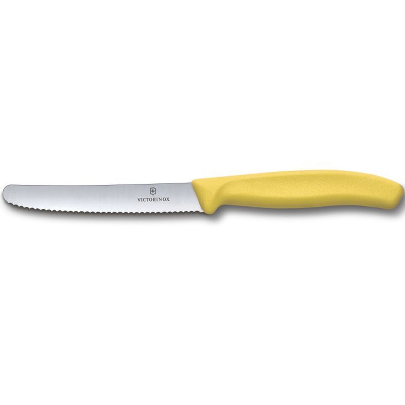 Кухонный нож Victorinox SwissClassic Tomato&Table 6.7836.L118 желтый