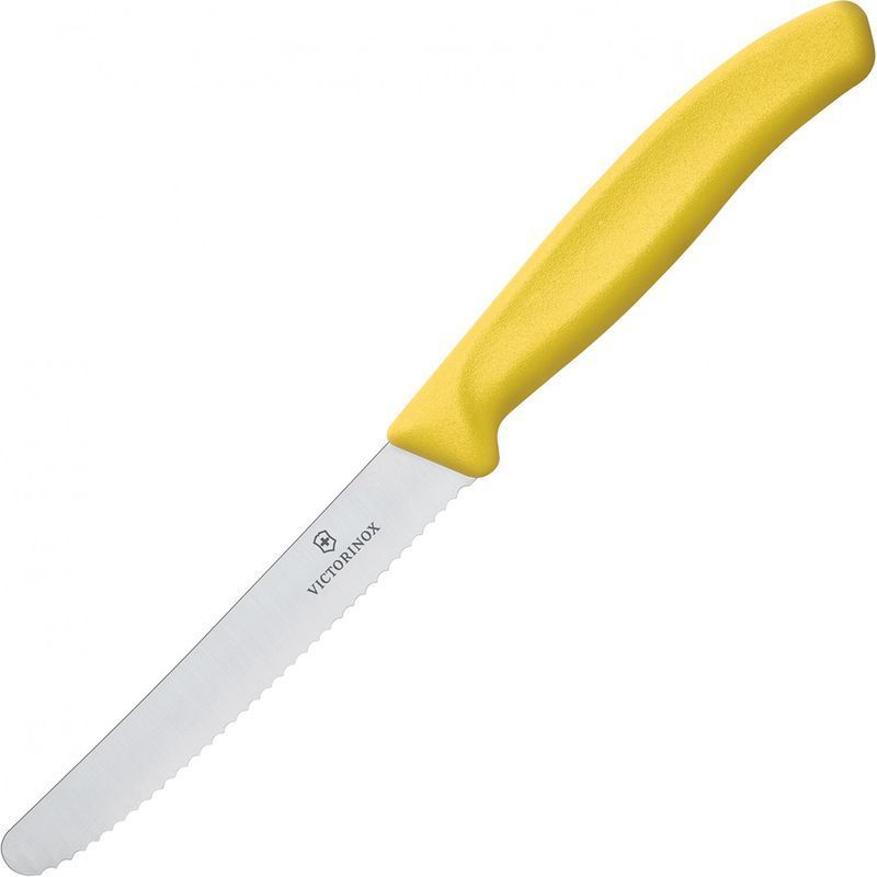 Кухонный нож Victorinox SwissClassic Tomato&Table 6.7836.L118 желтый