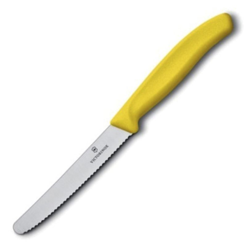 Кухонный нож Victorinox SwissClassic Tomato&Table 6.7836.L118 желтый