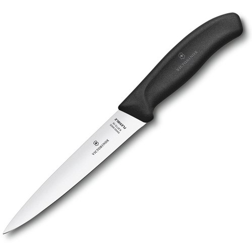 Кухонний ніж Victorinox SwissClassic Filleting Flexible 6.8713.16B чорний