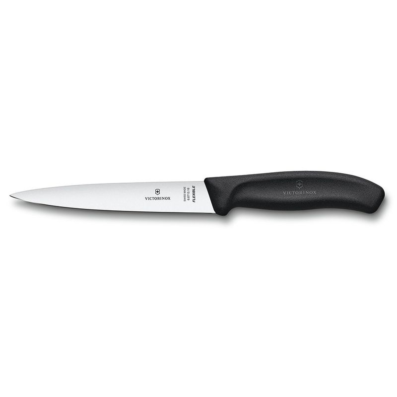 Кухонний ніж Victorinox SwissClassic Filleting Flexible 6.8713.16B чорний