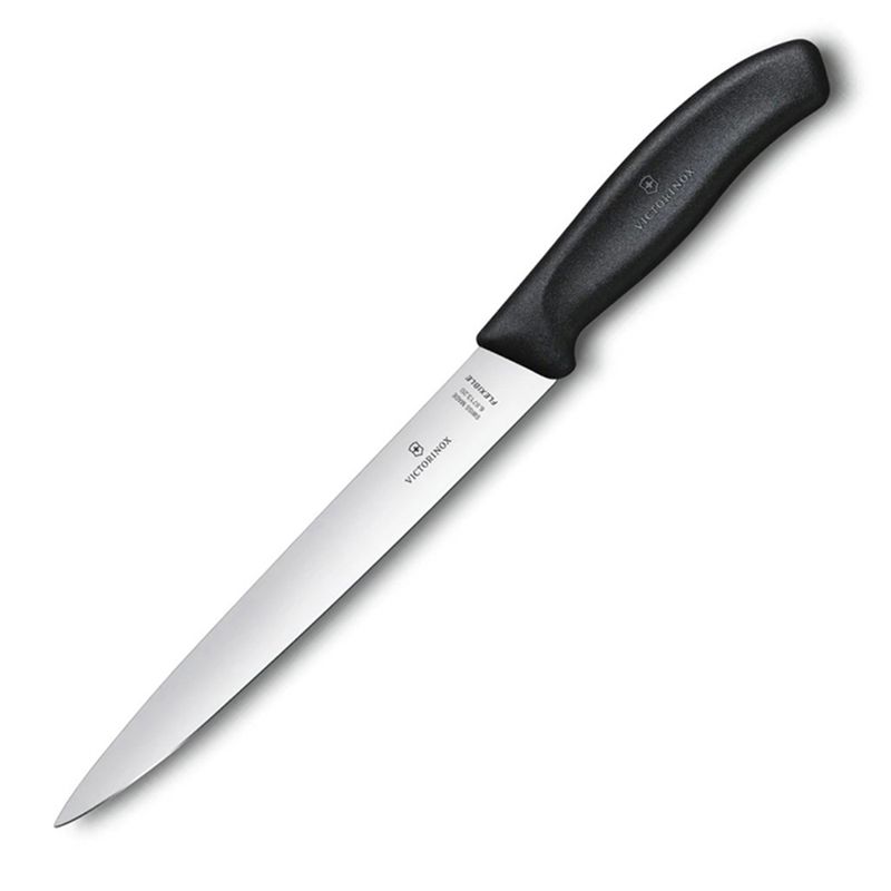 Кухонний ніж Victorinox SwissClassic Filleting Flexible 6.8713.20B чорний