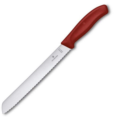 Кухонний ніж Victorinox SwissClassic Bread 6.8631.21B червоний