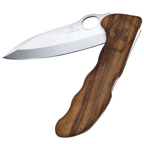 Великий складаний ніж Victorinox Hunter Pro WOOD One hand 0.9410.63 (Коричневий)