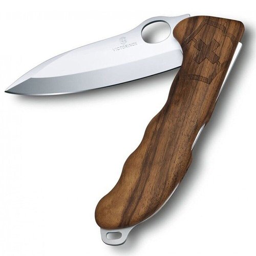 Великий складаний ніж Victorinox Hunter Pro WOOD One Hand 0.9411.M63 (Коричневий)