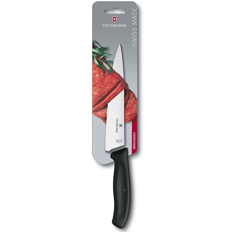 Кухонний ніж Victorinox SwissClassic Carving 6.8003.19B чорний