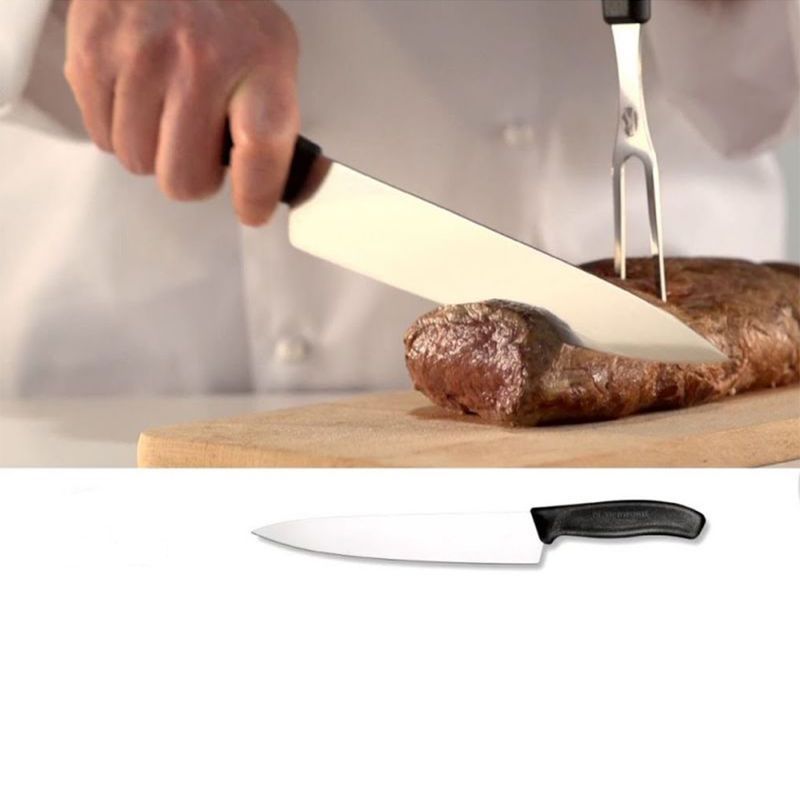 Кухонний ніж Victorinox SwissClassic Carving 6.8003.19B чорний