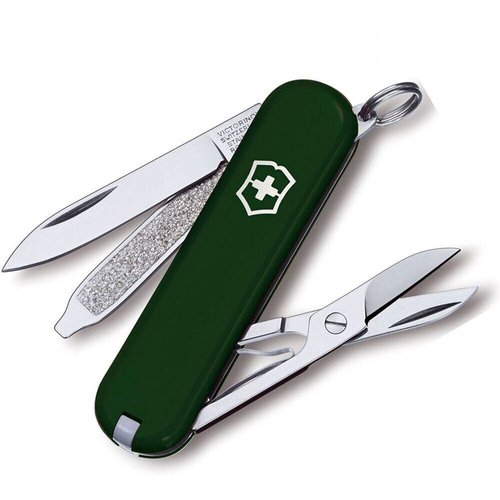 Складаний ніж-брелок мініатюрний Victorinox Classic SD 0.6223.4 (Зелений)