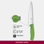 Кухонний ніж Victorinox SwissClassic Carving 6.8006.19L4B зелений