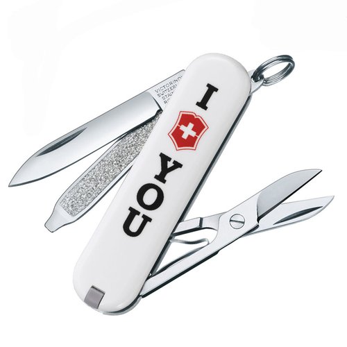 Складаний ніж-брелок мініатюрний Victorinox Classic SD 0.6223.857 (Білий)