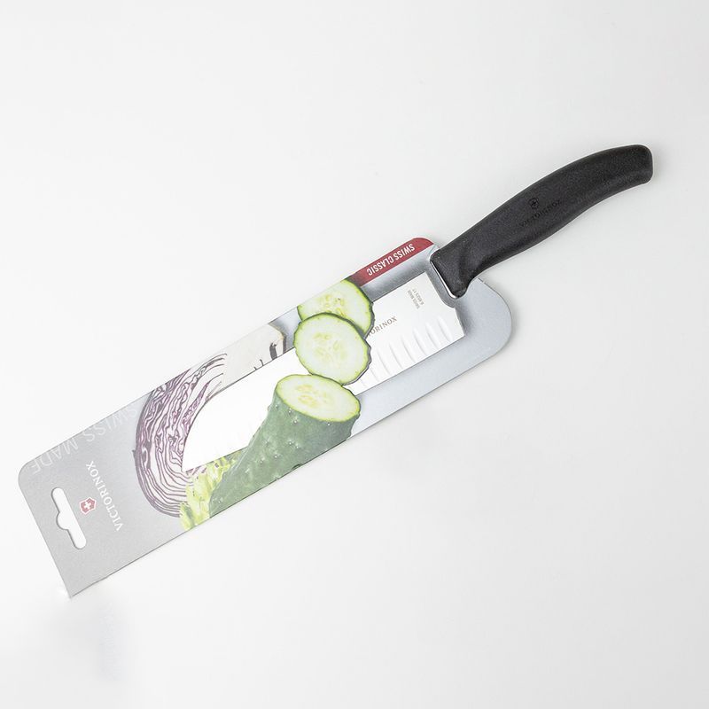 Кухонный нож Victorinox SwissClassic Santoku 6.8523.17B черный
