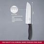Кухонный нож Victorinox SwissClassic Santoku 6.8523.17B черный
