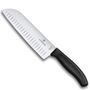 Кухонный нож Victorinox SwissClassic Santoku 6.8523.17B черный