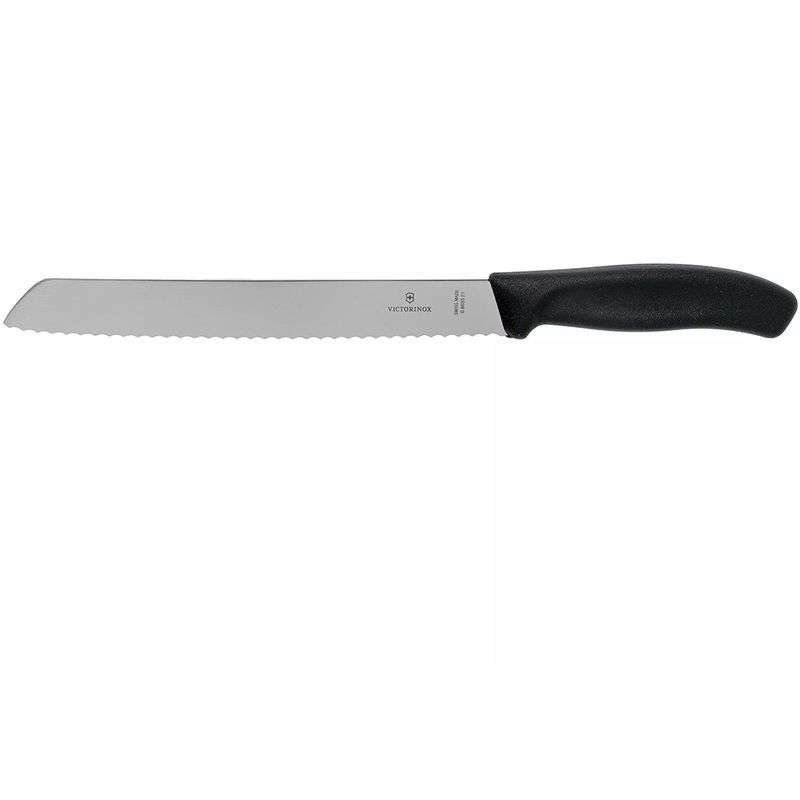 Кухонный нож Victorinox SwissClassic Bread 6.8633.21B черный