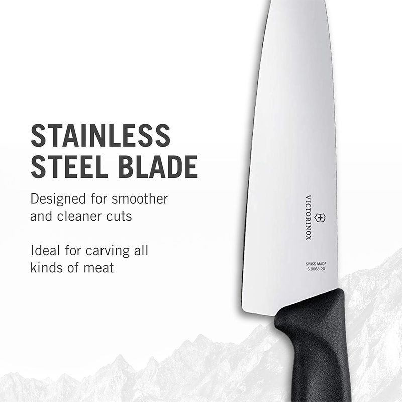 Кухонный нож Victorinox SwissClassic Carving 6.8063.20G черный