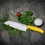 Кухонный нож Victorinox SwissClassic Santoku 6.8526.17L8B желтый
