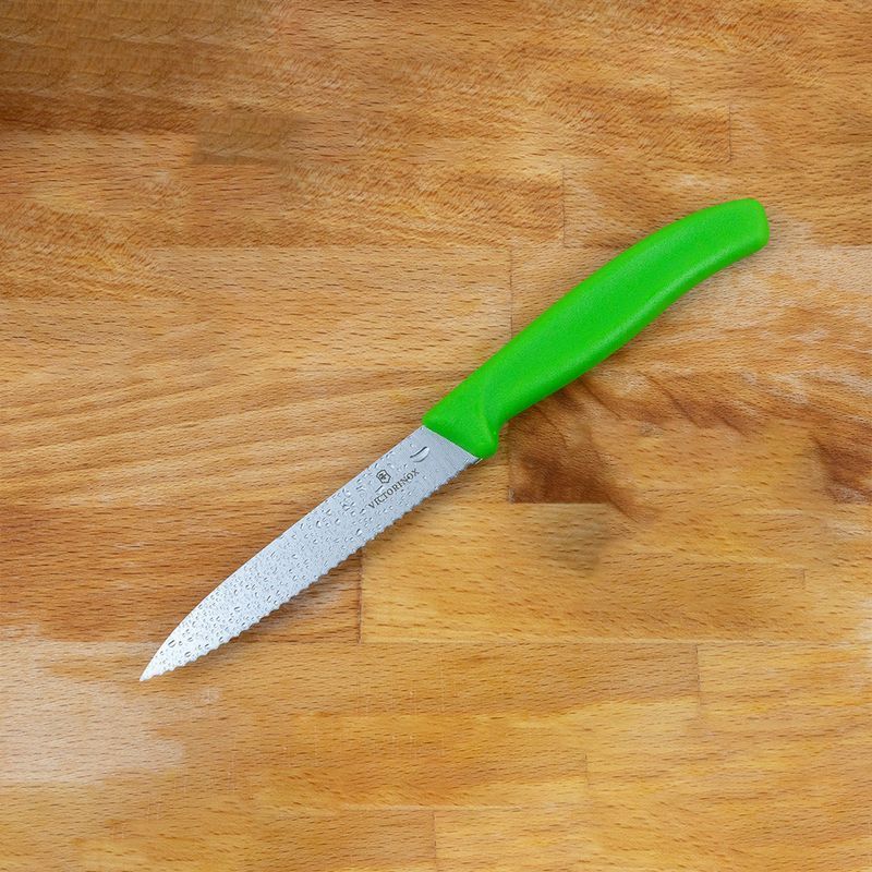 Кухонний ніж Victorinox SwissClassic Paring 6.7736.L4 зелений